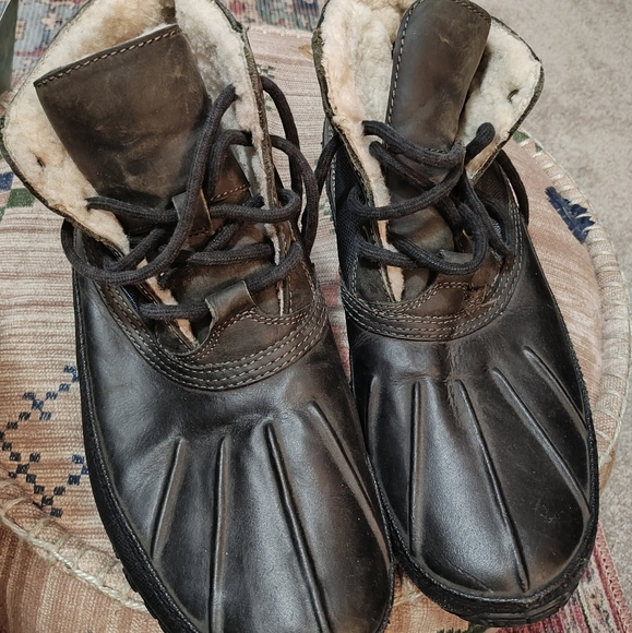 Sz10 Cole haan black duck boots - Picture 1 of 4